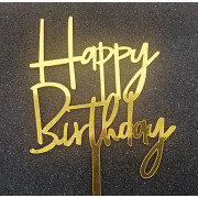 Happy Birthday 4  goud