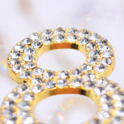 Cijfers goud strass  kroontje