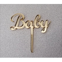 6 Cupcake toppers "Baby"