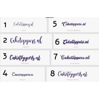 Eigen ontwerp cupcake topper  per 6 stuks