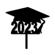 6 Cupcake toppers "Geslaagd 2025"