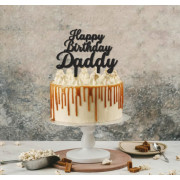  Taart topper Happy Birthday Daddy