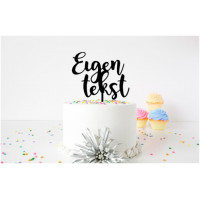 Eigen ontwerp taartopper naam