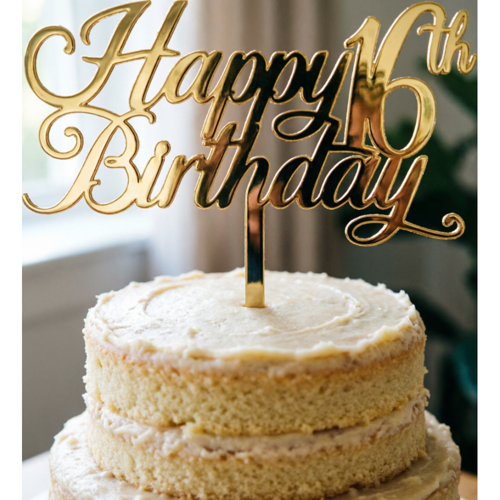 Happy Birthday16th taarttopper